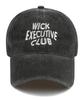 Wig Executive Club Wave Stone Washed Ball Cap - Charcoal