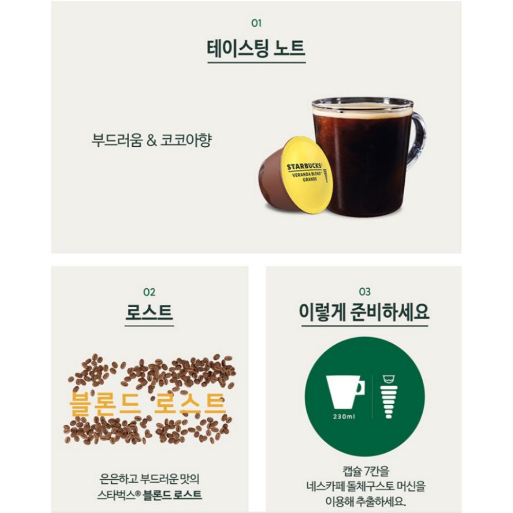 [STARBUCKS] Nescafe Dolce Gusto Capsule Coffee 12ea (4type)