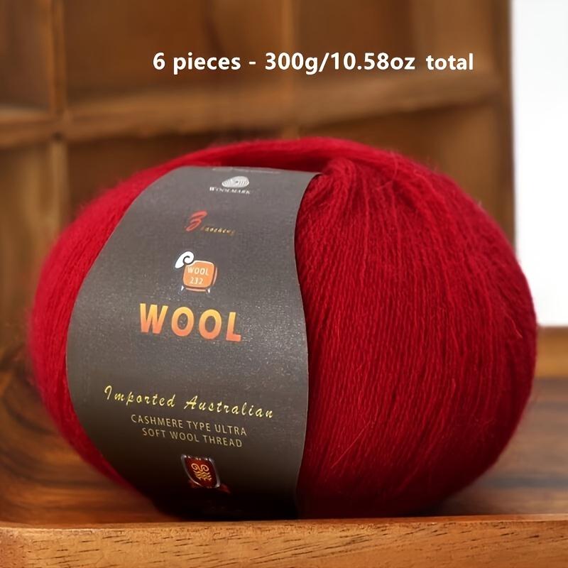 1PC Luxurious Wool Yarn Ultra Soft Anti-Pilling DIY Kit for Crochet & Hand Knitting Warm and Comfortable Wool Yarn 211g/10.58oz