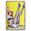 Vintage Metal Sexy Girl Pin Up Girls Plaque Tin Signs Cola Beer Airplane Metal Poster Retro for Bar Pub Club Home Wall Art Decor