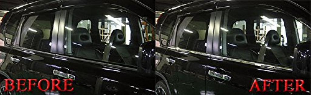 BRIGHTZ Mirror Chrome Stainless Steel Window Moulds for T31 Series 3404 Ultra-High X-Trail (4-Piece Set) [WIN-SIL-044]