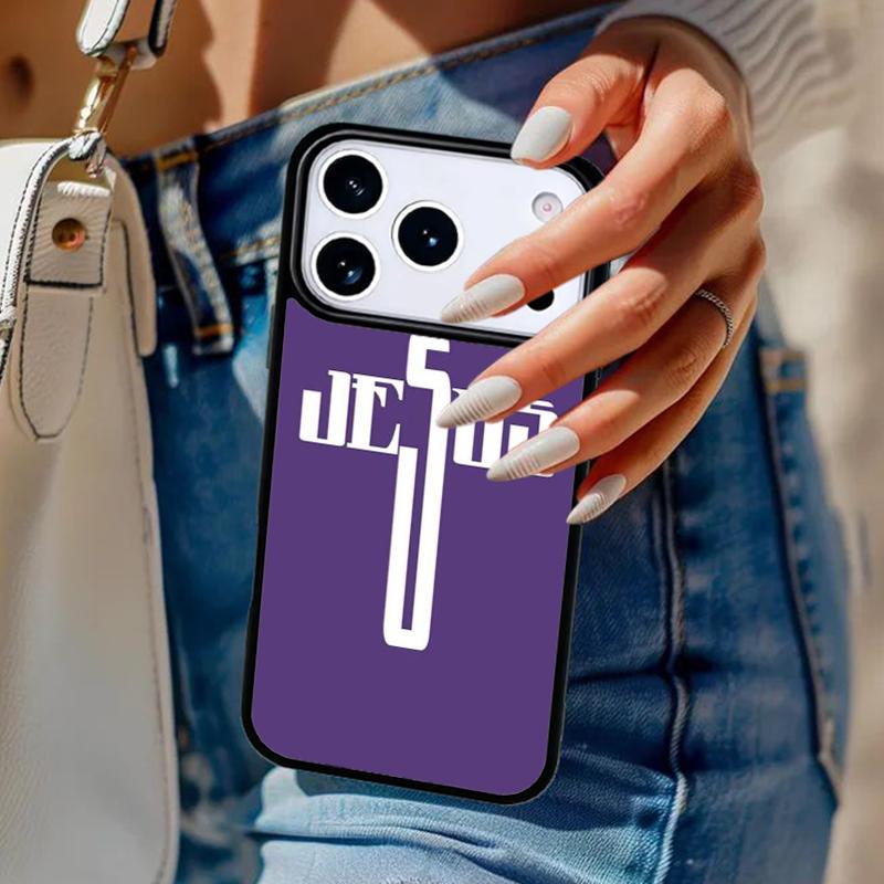 Jesus Christian Faith Cross Phone Case For iPhone 17 Air 14 15 13 12 Max Cover For Apple 14 15 16 16e 11 Pro Max Plus