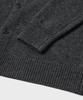 Branded After Round Crop Cardigan [Charcoal]