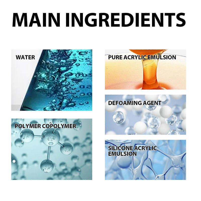 Marine Glue Transparent Waterproof Coating, 100ml Clear Sealant for Interior & Exterior Walls, Moisture & Mold Resistant