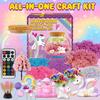 Unicorn Terrarium Crafts Kit for Kids-LED Night Light Up & Remote Unicorn Birthday Gifts Toys for Girls Ages5 6 7 8 9 Christmas