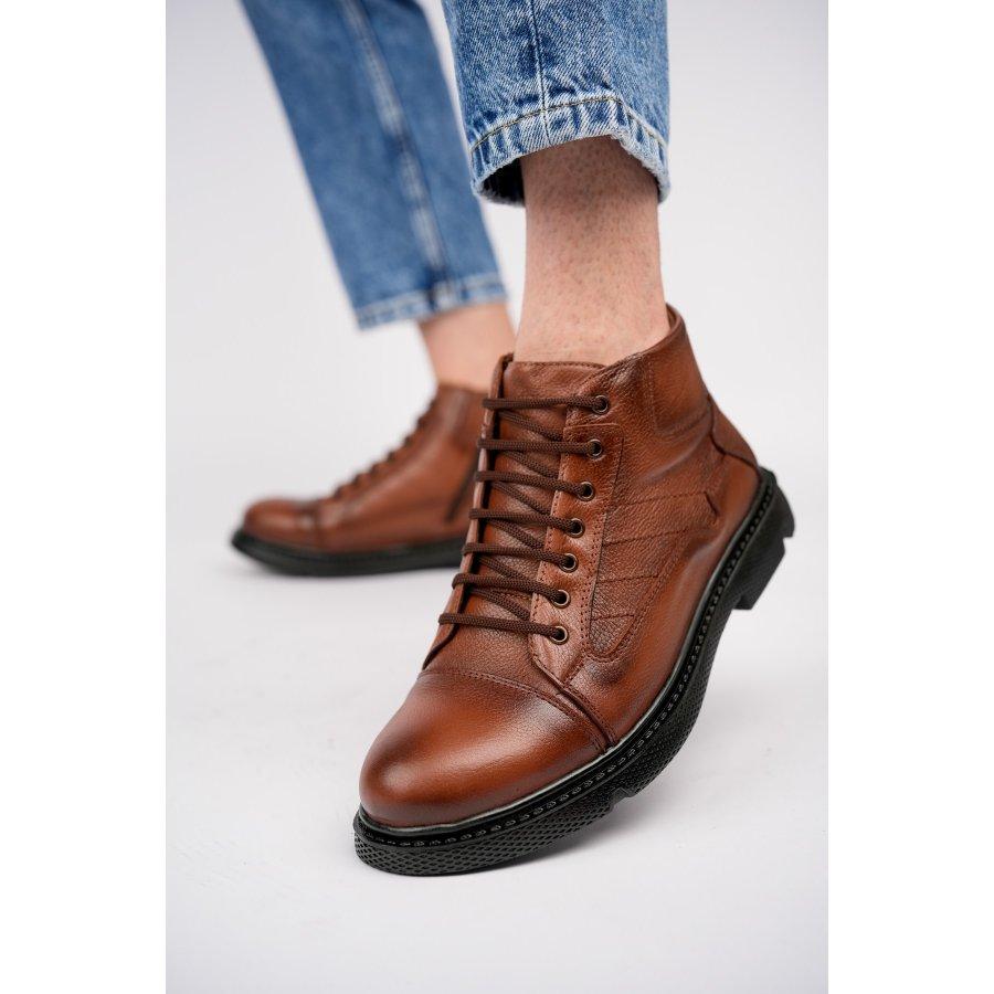 Pánské boty pro volný čas z pravé kůže