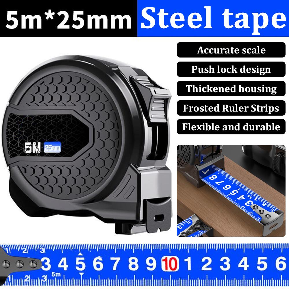 

5/7,5M/10M Метрична рулетка з нержавіючої сталі Антикорозійна висувна метрична лінійка Висувна лінійка Деревообробні інструменти