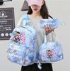 3 Stück/Set 26 Englische Buchstaben K-Pop Bedruckter Rucksack Handtasche Federmäppchen für Teenager Schüler Mädchen Junge Schultasche Schultasche Damen Große Kapazität Reisetasche