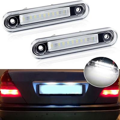 2pcs Car LED License Plate Light for Mercedes-Benz E-Class C-Class W124 W201 W202