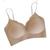 Special skin tone foundation seamless gathering bra summer thin small chest thin shoulder strap sling