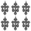 6 Piezas Crucifijo Católico de Aleación para Hacer Rosario a Granel con Diseño de Medalla, Piezas de Rosario Crucifijo del Perdón para Rosarios Católicos
