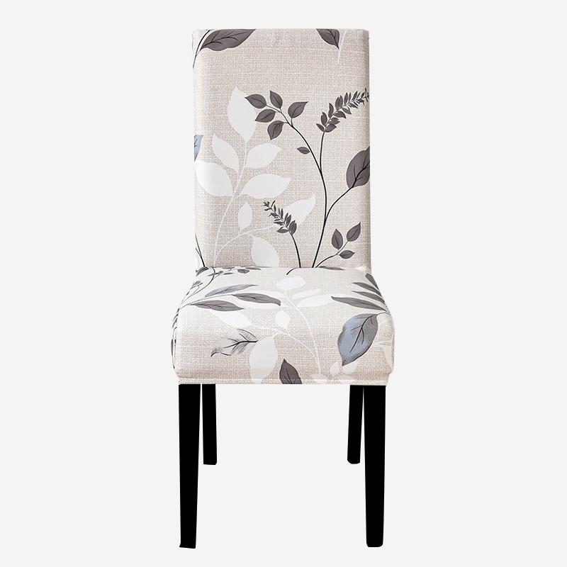 Printed Chair Cover Elastic Kitchen Seat Cover Stretch Spandex Chair Covers for Dining Room Wedding Hotel Banque… More