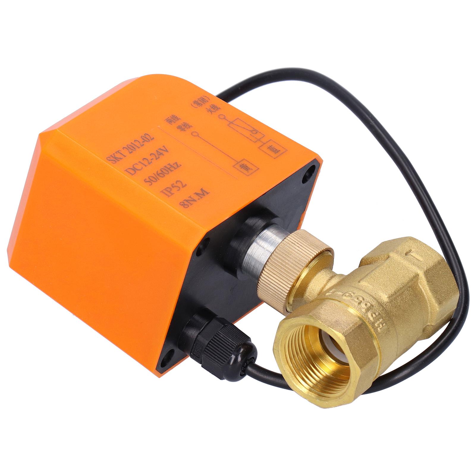 

DN20 Professional 2 Way Electric Ball Valve DC12 24V 2‑Wire Brass Ball Valve Accessory