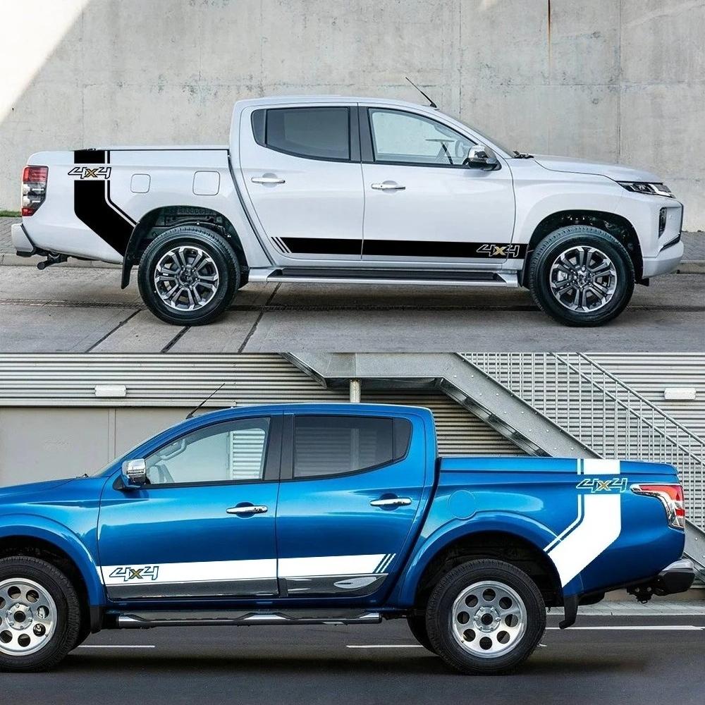 Pickup 4X4 Stickers For Mitsubishi L200 Triton Dodge RAM 1500 Toyota Hilux Isuzu Dmax Ford F150 Off Road Auto Tuning Accessories