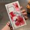 Flower Hibiscus Floral Case For Samsung Galaxy S25 Ultra S24 FE S23 S22 S21 S20 Plus A55 Magsafe Magnetic Wireless Charge Cover