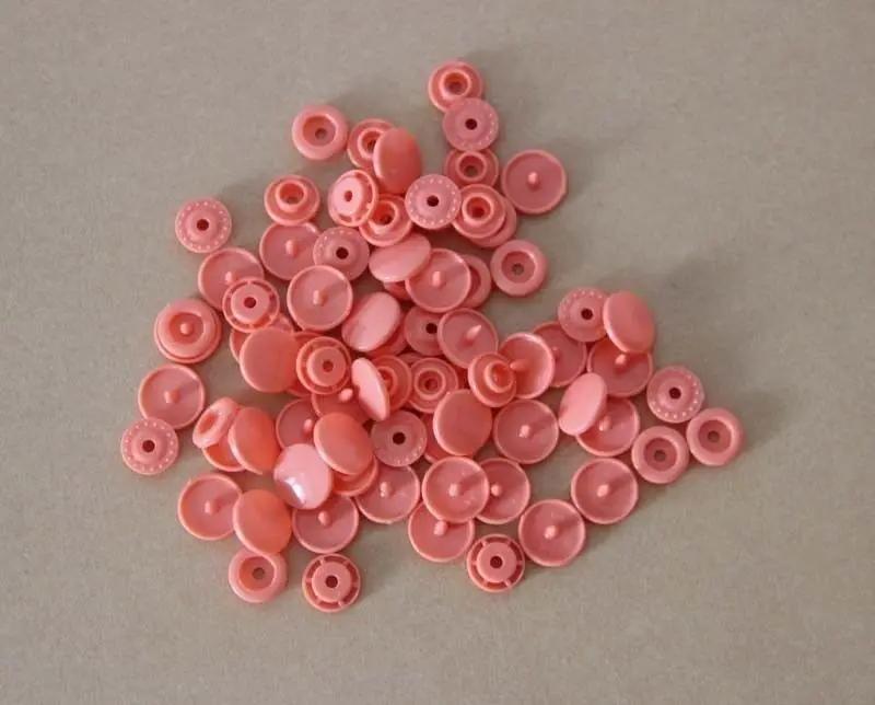 100 Sets Plastic Snaps Button Fasteners T3 Bag Folder Dark Clasp Button Resin Garment Accessories For Clothes