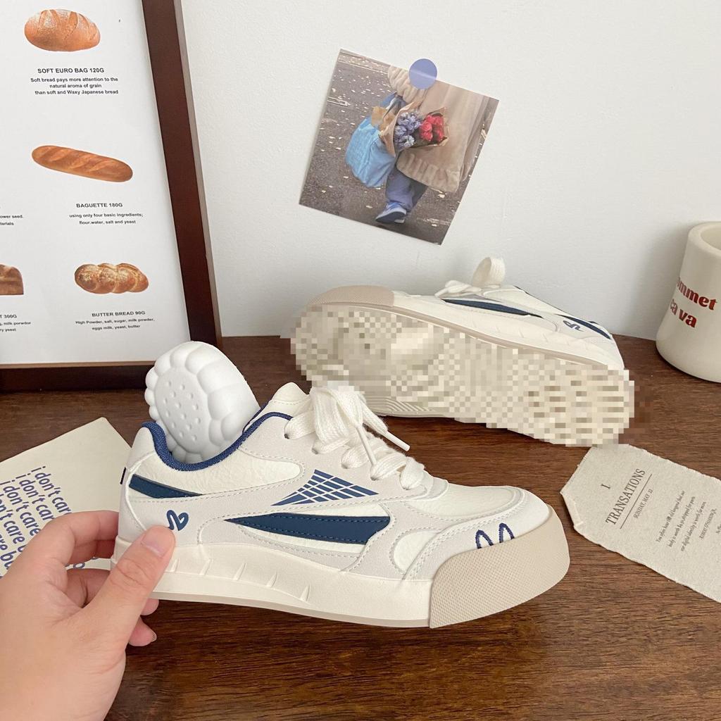 Women's German Training Sneakers: Thick-Soled, Ugly-Cute Chic, 2025 Summer, Versatile White Sports Shoes