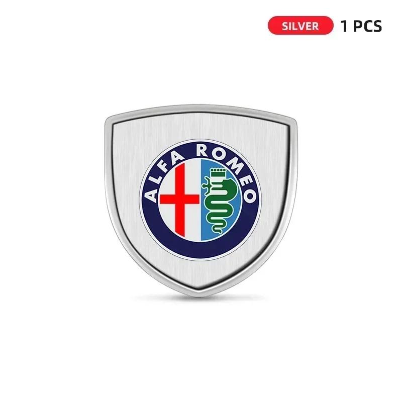 Car Sticker For Alfa Romeo 159 147 1/2pcs 3D Metal Car Styling Shield Emblem Badge Stickers For Alfa Romeo Giulia Giulietta 156 zj1