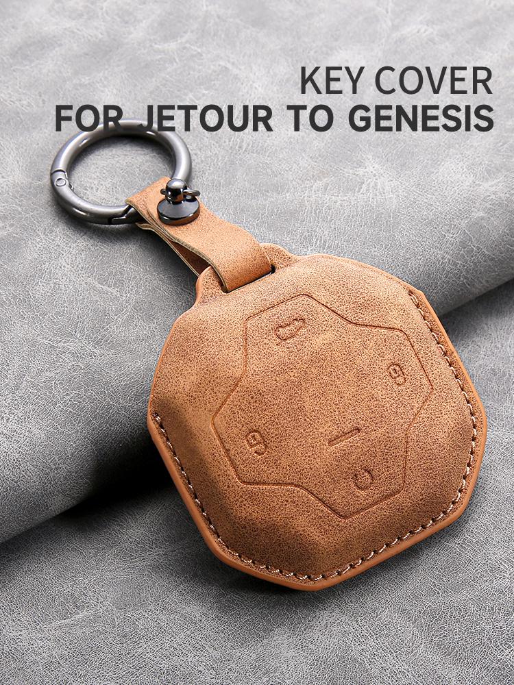 For Jetour To Genesis Car Smart Key Case Cover Key Pack Remote Protection Sleeve Buckle Rope Special Accessories Multi Styles