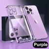 Luxuxy Plating Transparent Case For iPhone 15 14 13 12 11 Pro Max Shockproof Soft Silicagel Cover X XR XS 8 7 6 Plus SE Accessories