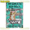 Metal Wall Art Dog Poster