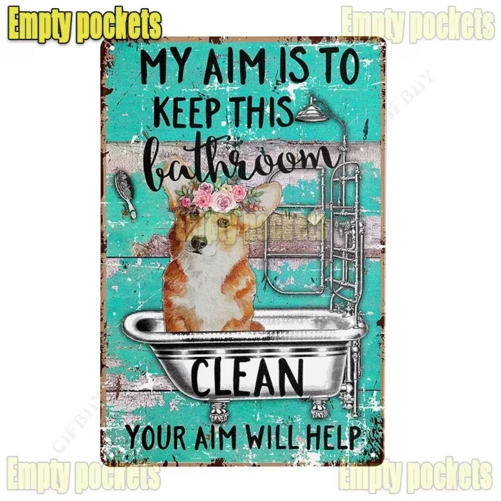 Metal Wall Art Dog Poster