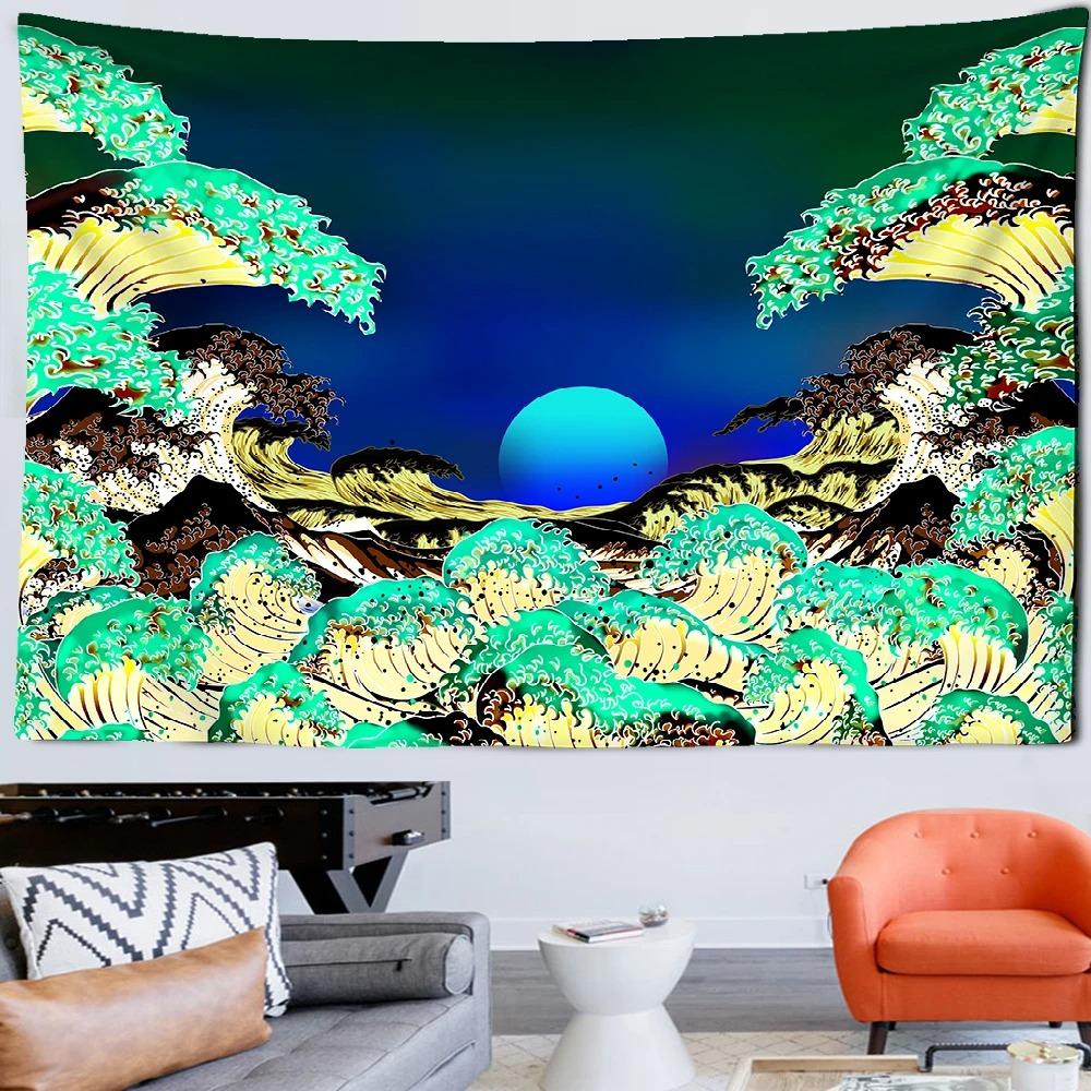 Abstract Wave Wall Hanging Home Wall Decoration Tapestry Office Living Room Tapestry