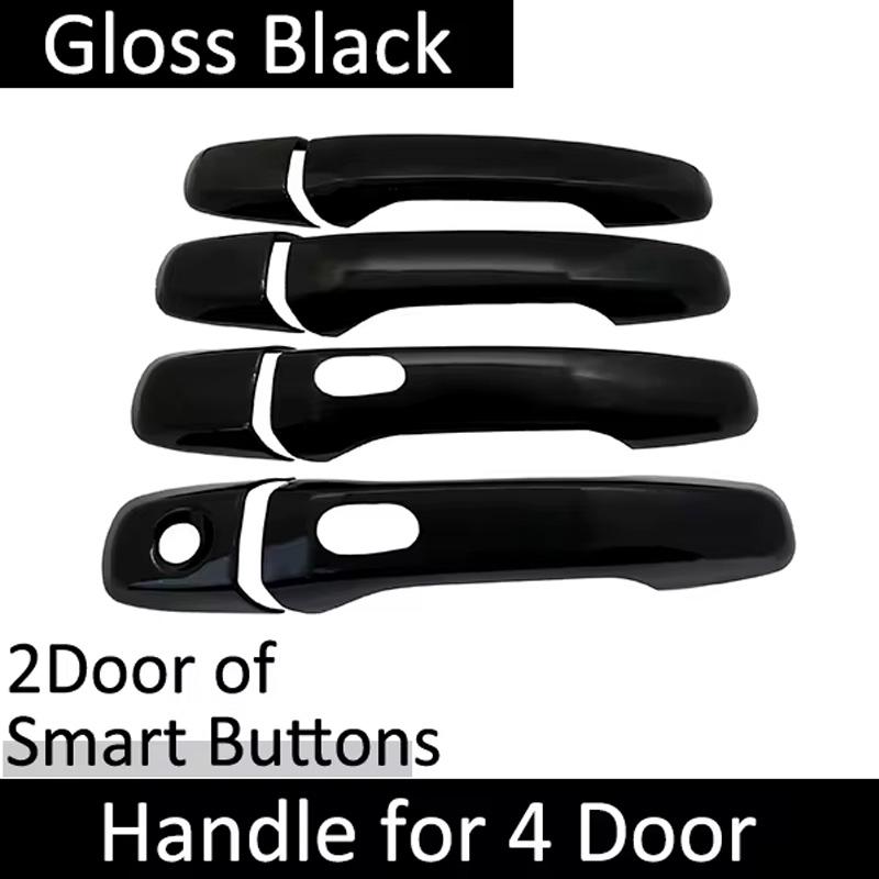 For Ford Explorer U502 2011~2018 Car Door Handle Cover Stickers Trim Gloss Black Decoration Exterior Auto Accessories 2013 2014