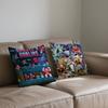cushion cover N G-Goblins Square Sofa Game Cushion Cover Casual Skin-Friendly G-Ghosts Comfortable Pillow Cover
