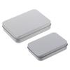 Small Metal Tin Silver Flip Storage Box for Case Organizer For Money Coin Candy