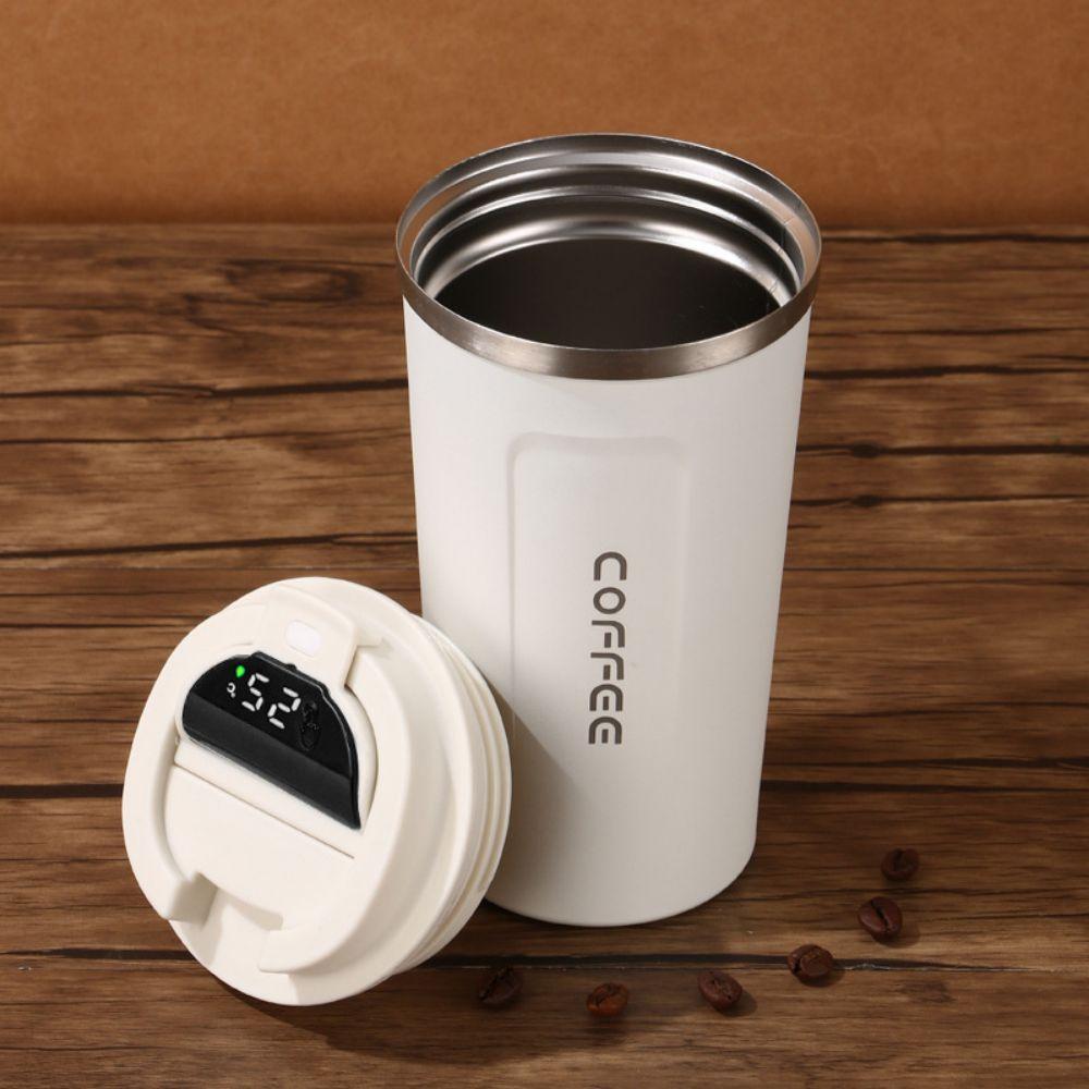 

1 шт. Умная кофейная чашка с дисплеем температуры, дорожная термокружка, подарки на день рождения, спорт на открытом воздухе, кухонные принадлежности, школьные принадлежности 500ml