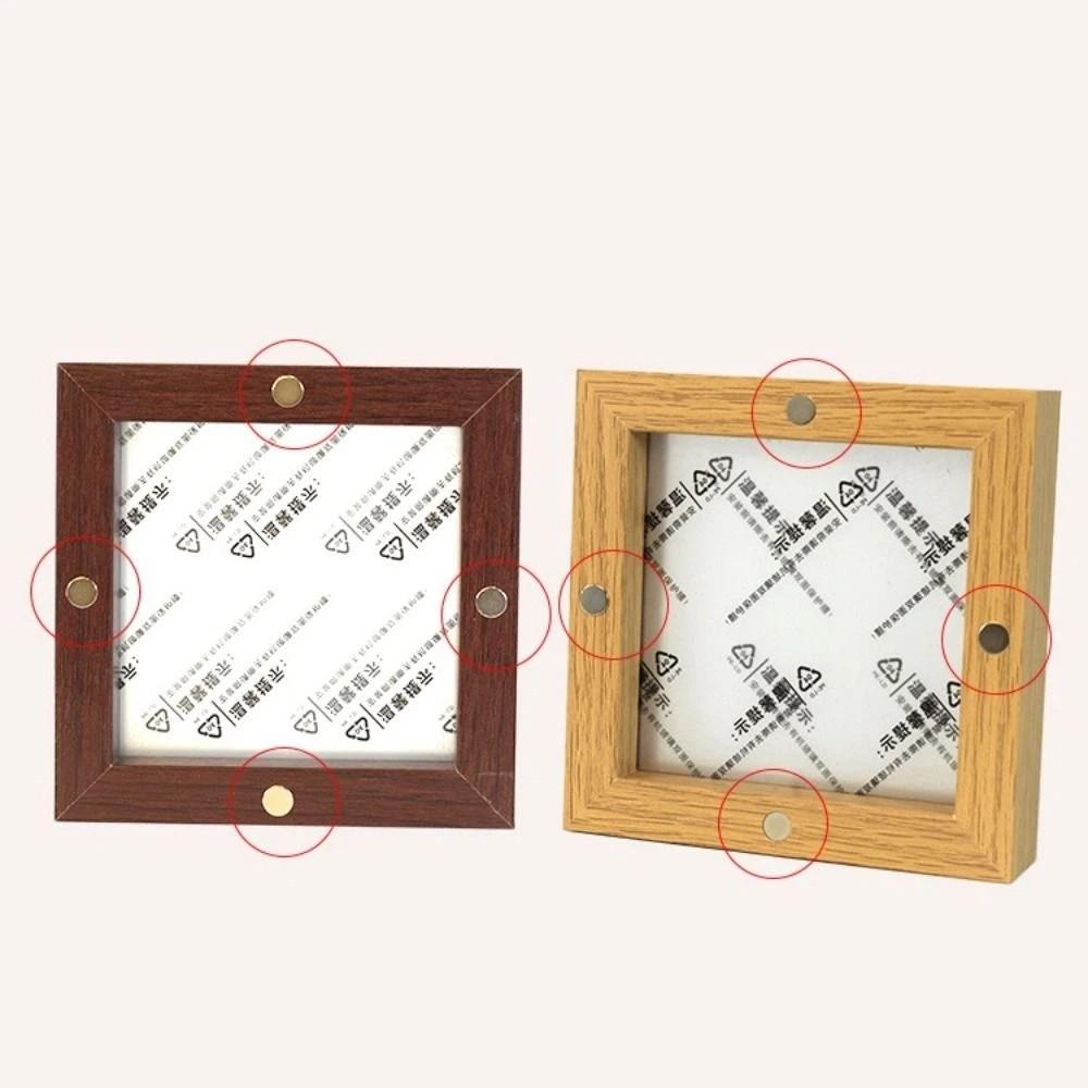5PCS Square Magnetic Photo Frame Decorative Fridge Magnet Mini Picture Frames  Room Decoration