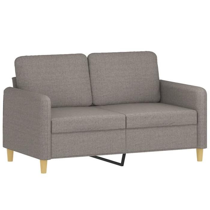 VidaXL Ensemble de canapés 2 pcs avec coussins Taupe Tissu 3202125 .
