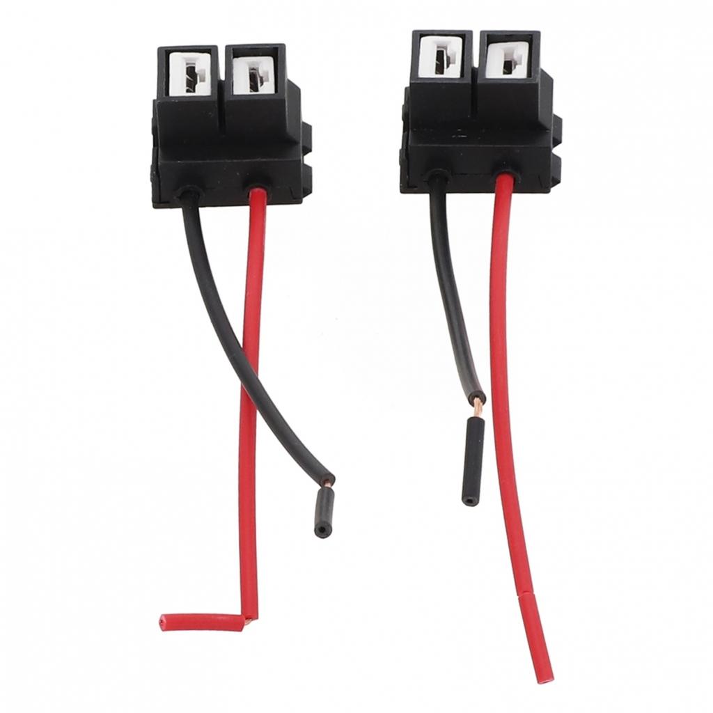 Wear Resistant and Non Deformation 2pcs For H7 LED Headlight Harness Sockets