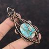 Shattuckite Gemstone Pendant Copper Wire Wrapped Pendant Elegant Jewelry Handmade Pendant Copper Jewelry Brand New Pendant Engagement Gifts