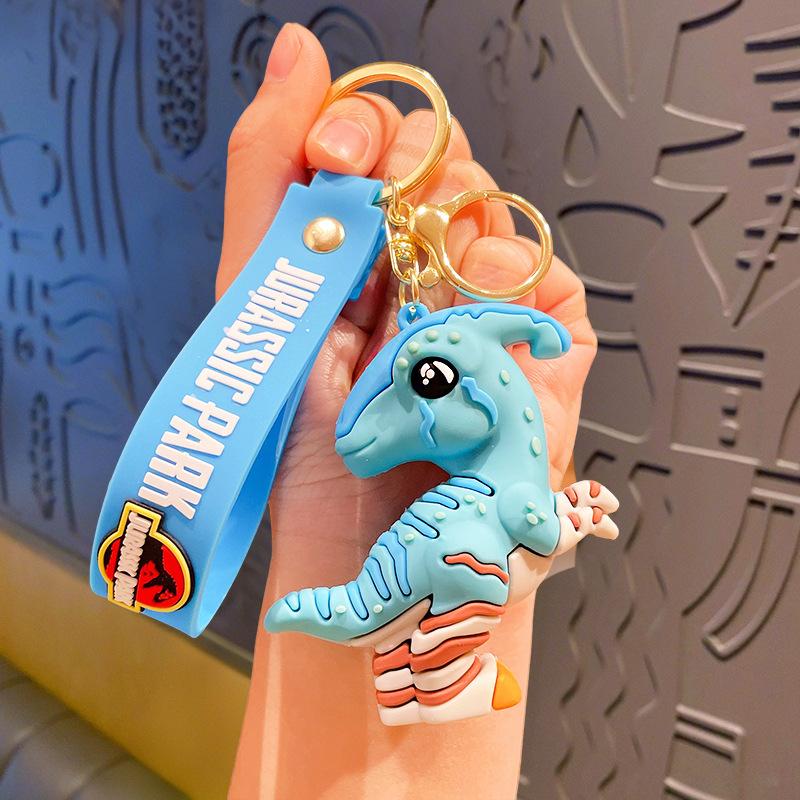 Dinosaurier Schlüsselanhänger Anhänger Tyrannosaurus Rex Triceratops Cartoon Puppe Auto Schlüsselanhänger Kleines Geschenk