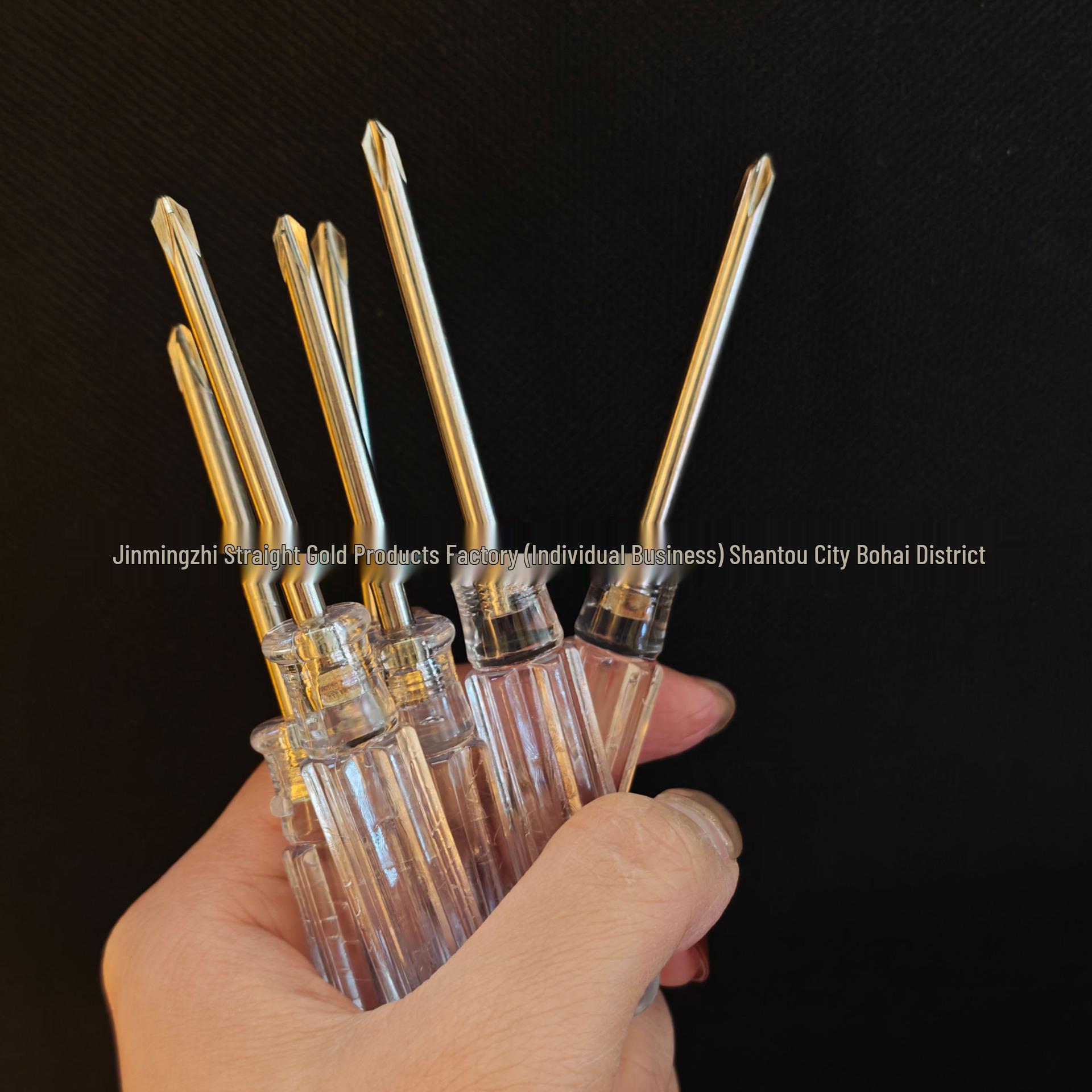 

Small Crystal Screwdriver Set: Transparent Phillips & Flathead 3.0/2.0 Bits for Toy & Household Use Crystal Philips 3.0