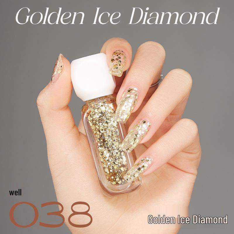 Quick Dry Non-Fading Nude Glitter Peelable Nail Polish