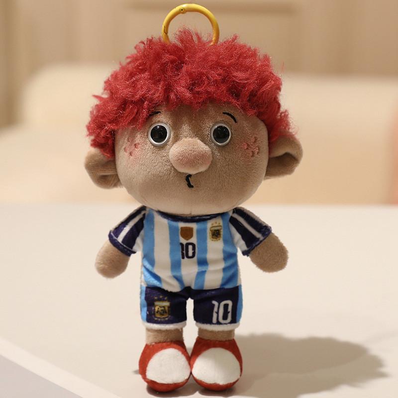 World Cup Plush Keychain With Soft Pp Cotton Filling For Soccer Fans