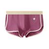 Men Boxer Underwear Mid-rise Tight Cut High Elasticity Shorts Briefs Patchwork Color Ribbed U-Convex Panties