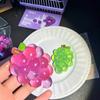 Soft Squishy Handmade Grape Squeeze Toy Simulated Fruit Stress Relief Slow Rebound Sensory Fidget Toy For Anxiety And Focus Gift