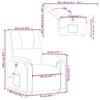 VidaXL Fauteuil inclinable de massage électrique marron 3204949