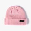 Alphabet Cloth Melon Fur Hat Women's Autumn and Winter Warm Knitted Cold Hat Men's Versatile Hot Hat