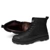 Martin Boots Men'S Velvet High-Top Thermal Leather Shoes Men'S Outdoor Trendy Military Boots Short Boots