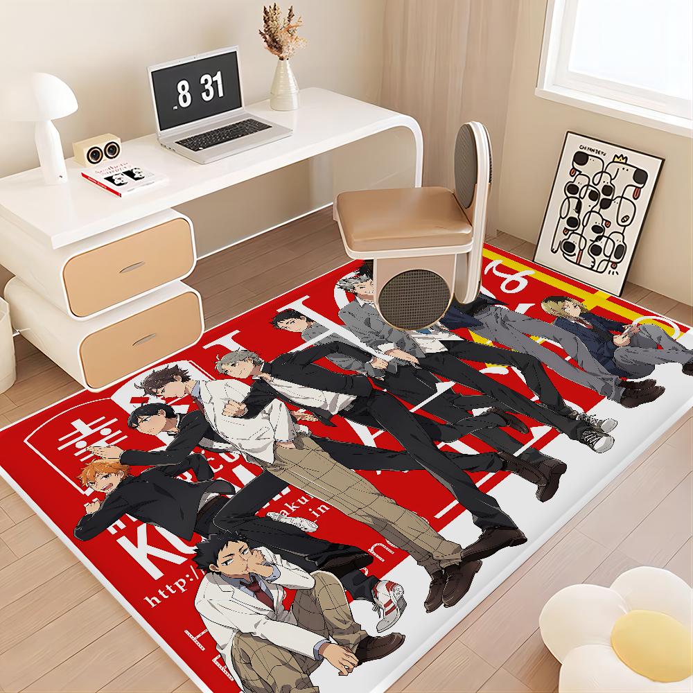 H-Haikyuu Anime Floor Mat Rectangle Anti-slip Home Soft Badmat Front Door Indoor Outdoor Mat Hotel Decor Mat