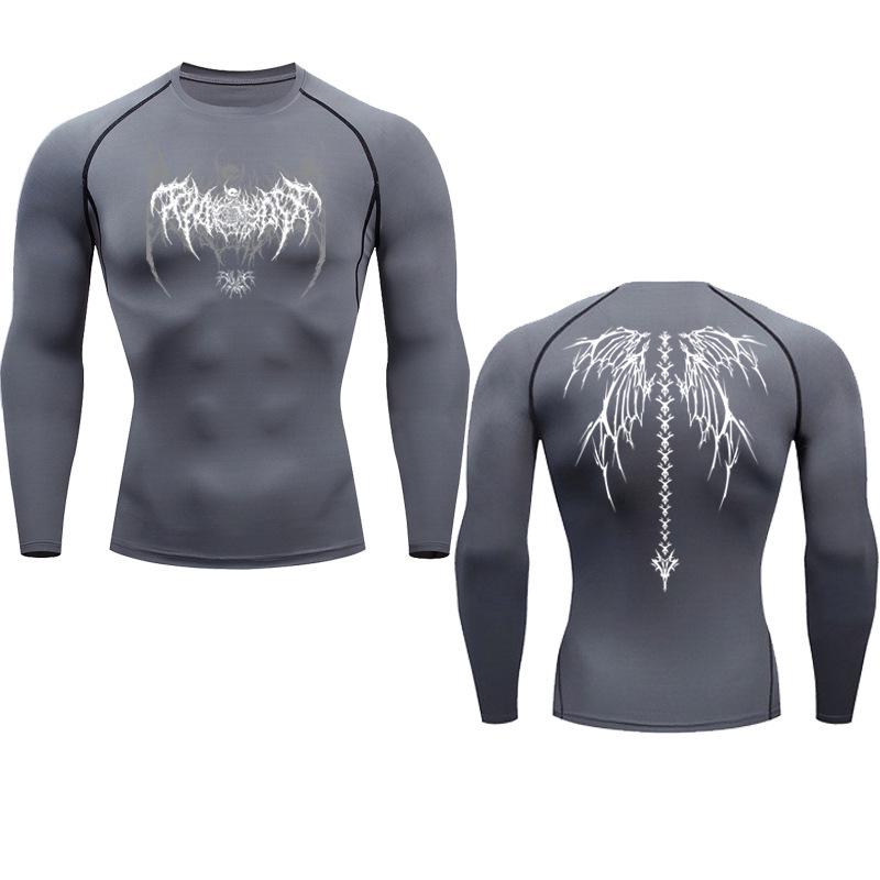 Men's Quick-Dry High-Elasticity Anime 2D Print Sports T-Shirt