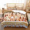 2pcs Set Egyptian Bedding Set Double Quilt Cover Ancient Egyptian Civilization Duvet Cover Textiles African Bedding Set with Zip