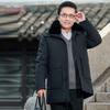 YUZHAOLIN Men's Winter Padded Jacket with Large Fur Collar