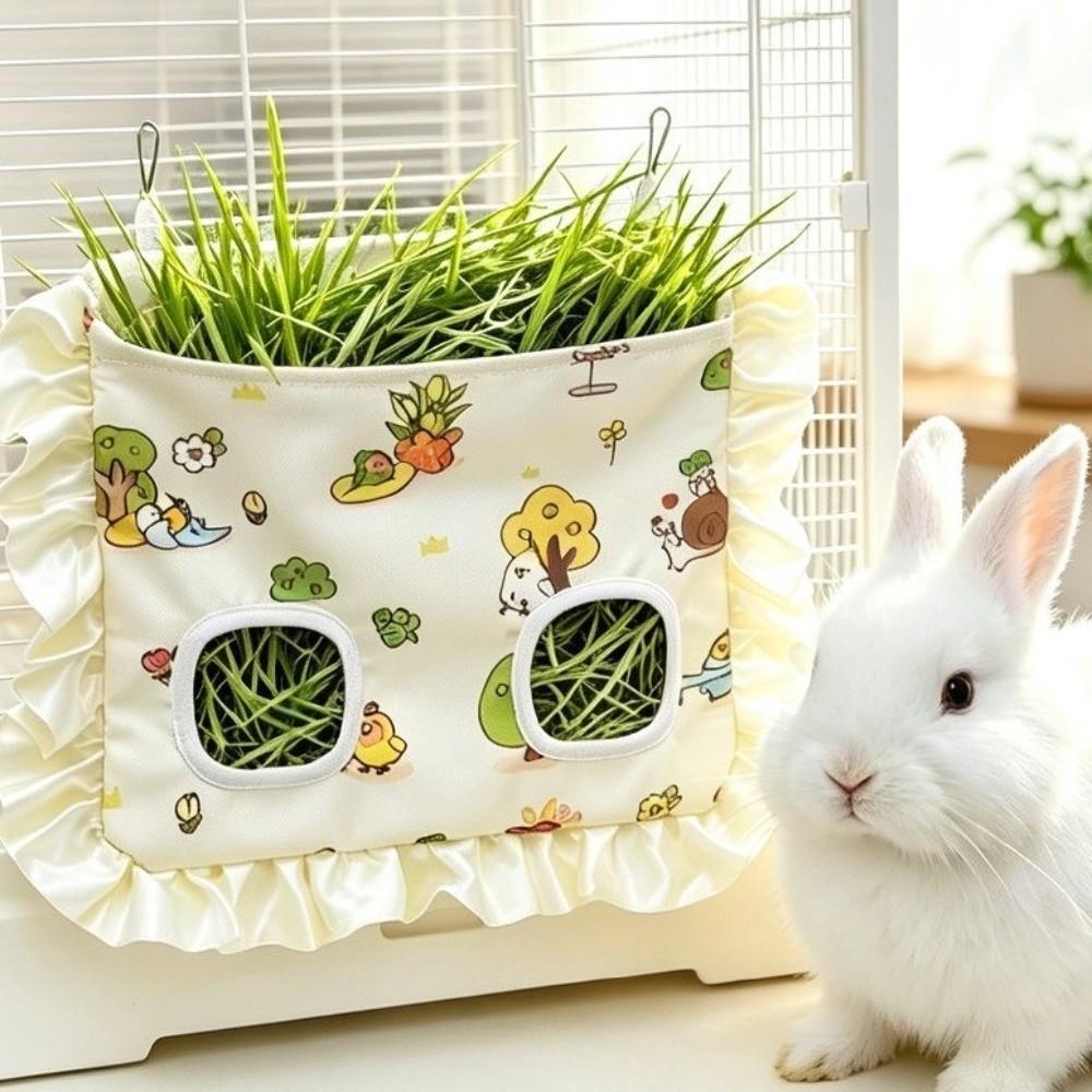Magnetic Sealing Rabbit Hay Bag Leak-Proof Pet Feeding Bag For Rabbit Chinchillas Rats