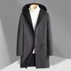 Autumn and Winter Double-sided Woolen Coat Middle-aged and Young People Hooded Double-sided Fashion Casual Woolen Coat
